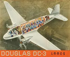 Jean Walther, Douglas DC-3 L.A.R.E.S, 1938, poster