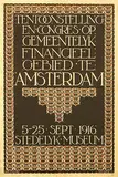 Johan Briedé, Stedelijk Museum Tentoonstelling en Congres op Gemeentelijk Financieel Gebied te Amsterdam, 1916, poster