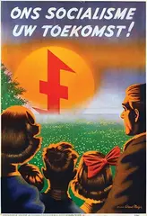 Arend Meijer, Ons Socialisme Uw Toekomst !, 1944, poster