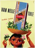 Advertising Agency Publi, Van Nelle Afternoon Thee (Indian girl), 1956, poster