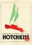 Lajos Márton, tranquille à 100? avec une Hotchkiss, 1930, poster