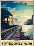 Leslie D. Ragan, New York Central System Twilight on the Hudson River, poster