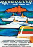 Rahn, Helgoland Schnelldienst, 1965, poster