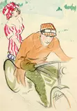 H. Usino, Without text, (motor scene), poster