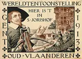 Hendrik Coppejans, Wereldtentoonstelling Gent Oud-Vlaanderen, 1913, poster