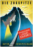 R. Kumpf, Bayer. Zugspitzbahn Die Zugspitze, poster