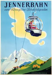 Senger, Jennerbahn am Königssee-Berchtesgaden, poster