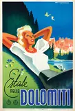 Franz Lenhart, Estate nelle Dolomiti (Summer in the), 1940, poster