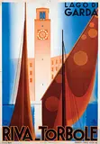 Giuseppe Riccobaldi, Riva-Torbole Lago di Garda, 1936, poster