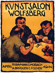 Arnold Brügger, Kunstsalon Wolfsberg, 1914, poster