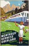 Wilhelm Friedrich Bürger, Montreux-Bernese Oberland Railway, 1937, poster