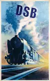 Aage Rasmussen, DSB Danske Statsbaner, 1950, poster