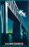 Aage Rasmussen, DSB Danske Statsbaner Lillebaeltsbroen, 1951, poster