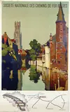 Herman Verbaere, Chemins de Fer Belges Bruges, poster