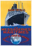 Sandy-Hook, Les Messageries Maritimes, poster