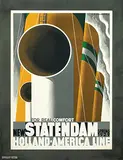 Cassandre, Holland-America Line New Statendam, 1929, poster