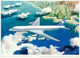 Charles Burki, KLM Douglas DC-8, 1961, poster