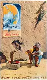 KLM Daily service (Lockheed Constellation) by Paul C. Erkelens & J. van Nisius, poster, sold Jul 2022