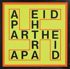 Jan Wolkers, Apartheid (in South Africa) (in swastika), 1978, poster