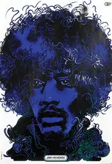 Waldemar Świerzy, Jimi Hendrix, 1974, poster