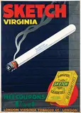 Hennig, Sketch Virginia Cigarettes, poster