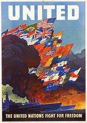 Leslie D. Ragan, UNITED The United Nations fight for Freedom, 1943, poster