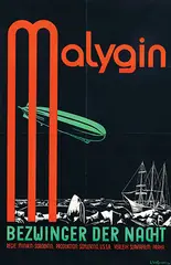 K. Tomljenovic, Movie: "Malygin Bezwinger der Nacht", 1933, poster
