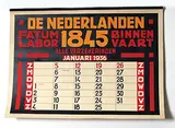 Jan Willem Sluiter, De Nederlanden 1845 Fatum Labor Binnenvaart Alle Verzekeringen (Insurance)