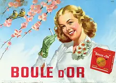 Etipan, Boule d'Or cigarettes, poster