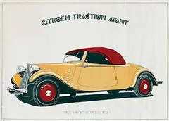 Hugo Liebe, Citroën Traction Avant Type 7 Cabriolet Dépotable 1934, poster