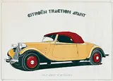 Hugo Liebe, Citroën Traction Avant Type 7 Cabriolet Dépotable 1934, poster