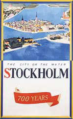 Olle Nyman, Stockholm 700 years, 1953, poster