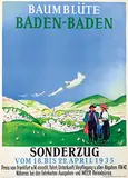 Albert Fuss, Baumblüte Baden-Baden Sonderzug, poster