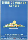 Albert Fuss, HAPAG Sonnige Wochen Auf See mit dem "Oceana", 1935, poster