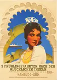 Ottomar C.J. Anton, HSDG 2 Frühlingsfahrten nach den Glücklichen Inseln, 1936, poster