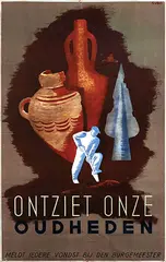 Sybo, Ontziet onze Oudheden Meld iedere vondst bij den burgemeester, 1940, poster