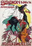 Gerardus H. Grauss, Artisten Zomerfeest Stadion Amsterdam, 1916, poster