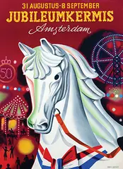 Jubileumkermis Amsterdam by Cornelius van Velsen, poster, sold Jul 2022
