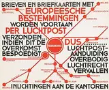 Nicolaas P. de Koo, Europeesche Bestemmingen per Luchtpost, poster