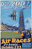 Carl Walter, International Air Races St. Louis, poster
