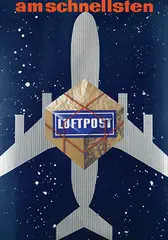 Kruvz, Luftpost am schnellsten, 1959, poster