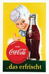 Haddon H. Sundblom, Trink Coca-Cola ..das erfrischt, poster