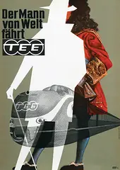 Hans Schmandt, Der Mann von Welt fährt TEE, 1961, poster