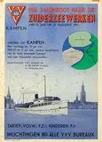 H.J. Piederiet, VVV Kampen. Per Salonboot naar de Zuiderzeewerken, 1951, poster