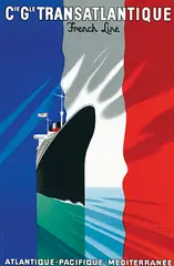 Paul Colin, Cie Gle Transatlantique French line, poster