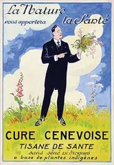 Felix L. Lochard, La Nature vous apportera la Santé. Cure Cenevoise, poster