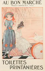 Julien-Jacques Leclerc, Au Bon Marché Maison A. Boucicaut Paris Toilettes Printanières, poster