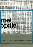 Willem H. Crouwel, stedelijk museum amsterdam met textiel