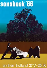 Otto Treumann, sonsbeek '66 arnhem holland, 1966, poster