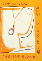 Bram van Velde, Stedelijk Museum Amsterdam Bram van Velde, 1959, poster